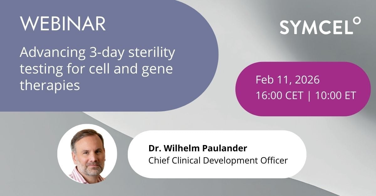 Webinar - Advancing 3-day sterility testing for cell and gene therapies